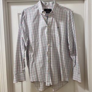 Vineyard Vines Plaid Slim Fit Whale Shirt Large